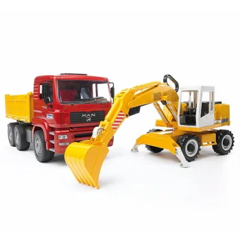 Bruder kamion MAN sa Rovokopačem Liebherr 027513-1 Bruder kamion MAN sa Rovokopačem Liebherr 027513-1